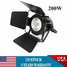 COB LED Spotlights Warm Cold White Par Light Stage Light 200W with Barn Doors