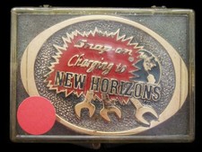 JF29105 NOS VINTAGE 1980s  SNAP-ON TOOLS - NEW HORIZONS  SOLID BRASS BUCKLE