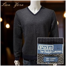 Polo Ralph Lauren Mens VTG 90  s Alpaca Wool Blend Sweater V Neck SZ M