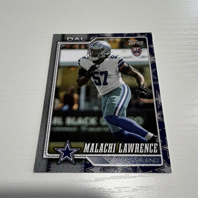 Malachi Lawrence 2026 Topps Flagship Team Color Border Variation SP #352 Cowboys