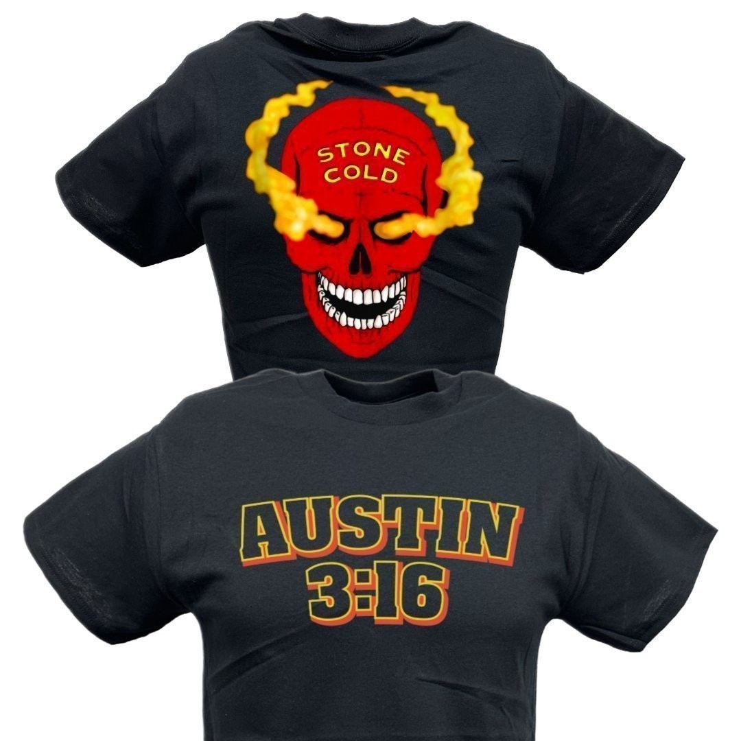 Stone Cold Steve Austin 3:16 Red Skull Mens T-shirt | eBay