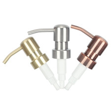 Stainless Steel Liquid Soap Pump Dispenser Head Push Lotion Shampoo Pump
