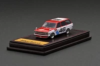 Ignition Model IG2929 1:64 Datsun Bluebird 510 Wagon Modellauto Rot/Weiß