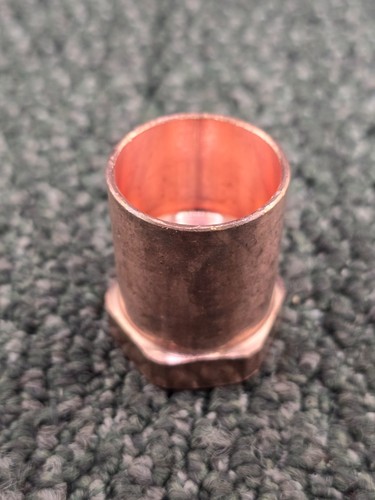 (QTY 25)Copper Female Reducing Adapter 1-inch Sweat Solder x 1/2-inch Female NPT