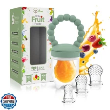 O'doe Baby Food Pacifier with 1 Feeder and 3 Nipples | BPA-Free, Food-Grade S