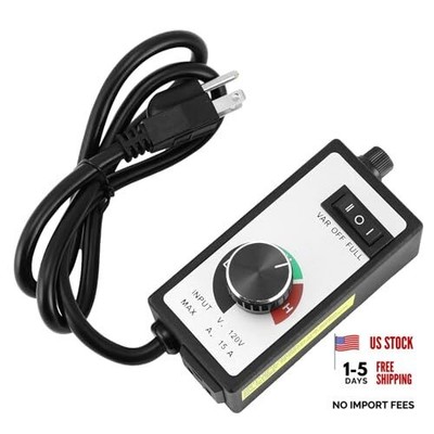  Variable Speed Controller for Router Fan Electric Motor - AC 120V, 15A, 