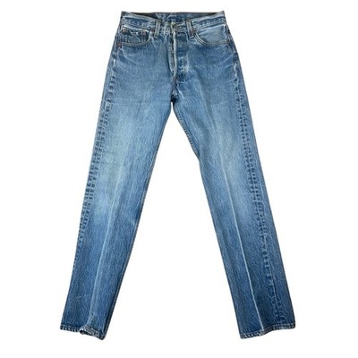 Vintage Levis 501 Mens 29 Made in USA 1996 Medium Wash Button Fly Jeans 501-0000