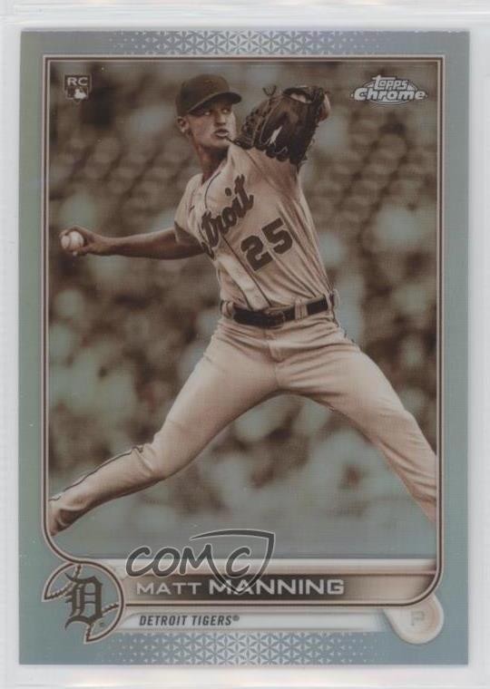 2022 Topps Chrome Sepia Refractor Matt Manning #57 4vy