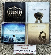 Lot of 4 CASTING CROWNS CDS -S/T, Whole World Hears, Come To Well, Acoustic Sess