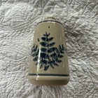Red Wing Stoneware  5” Small Vase Blue Floral Fern Fronds EUC