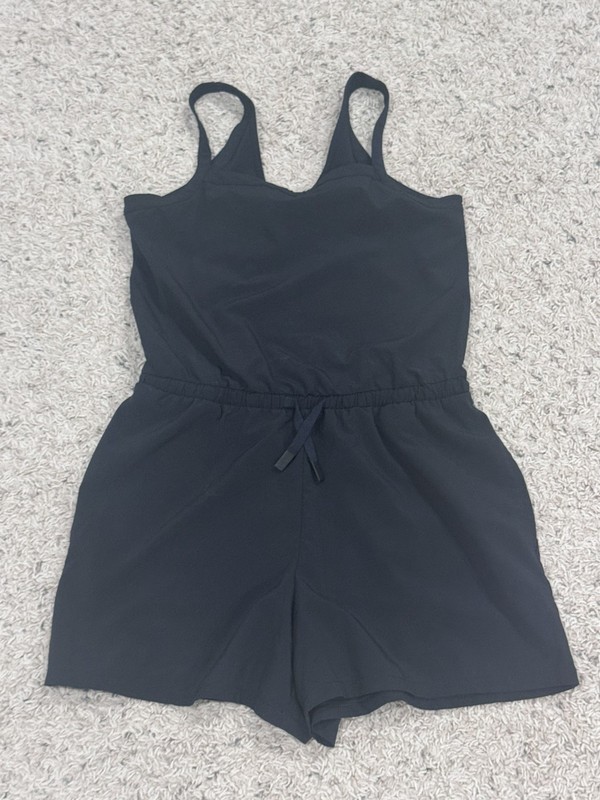Black Athletic Romper All In Motion Size 10 Girls