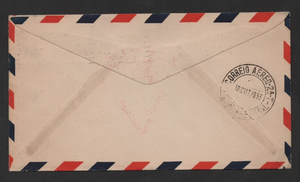 US 1933 GERMANY ZEPPELIN FLIGHT VIA N.Y. CHICAGO CENTURY OF PROGRESS SEAL - Image 2 of 2