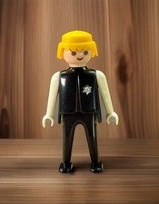 Geobra Playmobil Sheriff Officer Figure Yellow Hair No Hat No Cape Vintage 1974