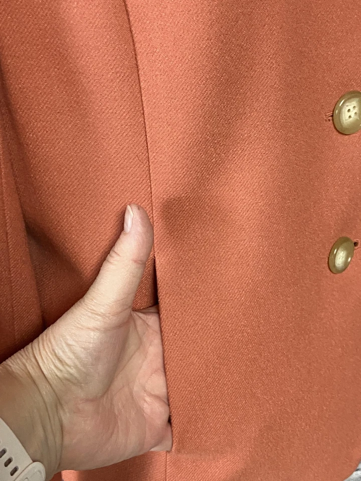 Talbots Blazer женщин миниатюрный средний шерсти кашемира смесь кнопка куртка карманы - Изображение 3 из 4