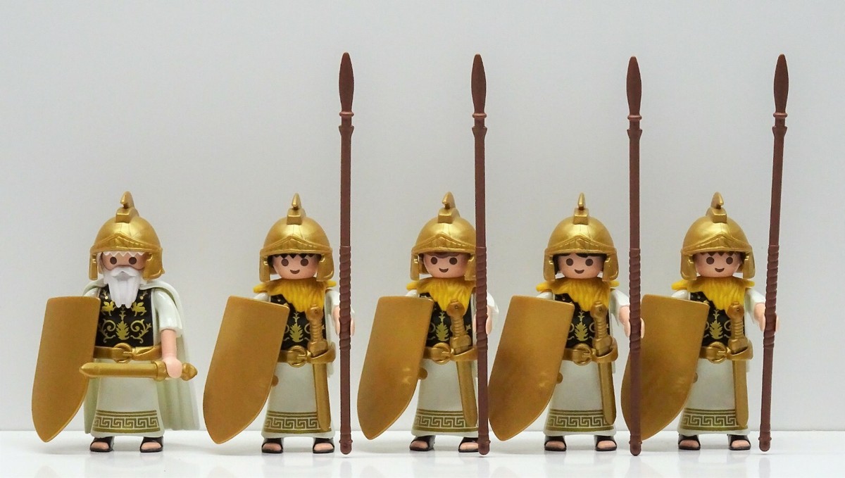 X Romano Greci Protezione Oro Playmobil Per Pretorianer Soldato Casco  Custom