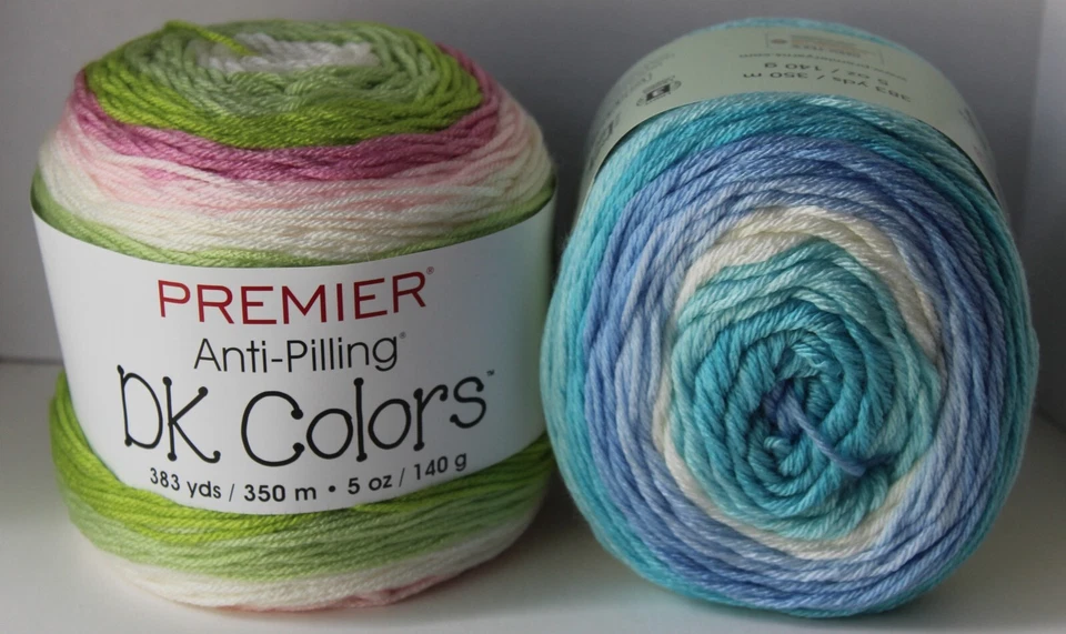 PREMIER YARNS Premier DK Colors Anti Pilling Self Striping Yarn Acrylic 13 colors to choose