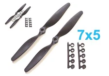 4PCS 7x5" 178x127mm Slow Flyer SF Electric Propeller with Adapter US SELLER/SHIP