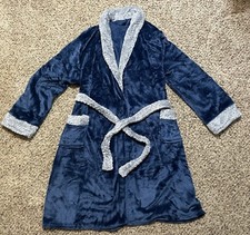 Serenity home warm cozy luxury fleece bathrobe soft essentials one size NEW