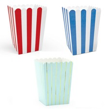Popcornboxen, Popcorntüten, 8 Modele, Popcornbecher Partyzubehör, 6 Stück