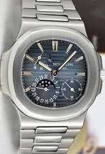 PATEK PHILIPPE Stainless Steel Nautilus Blue Dial PAPERS 5712/1A-001 SANT BLANC 7