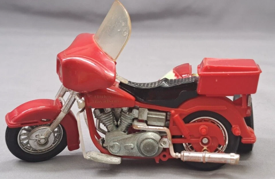 Matchbox Harley Davidson Plastic Toy Motorbike w/side car - Image 4 of 4
