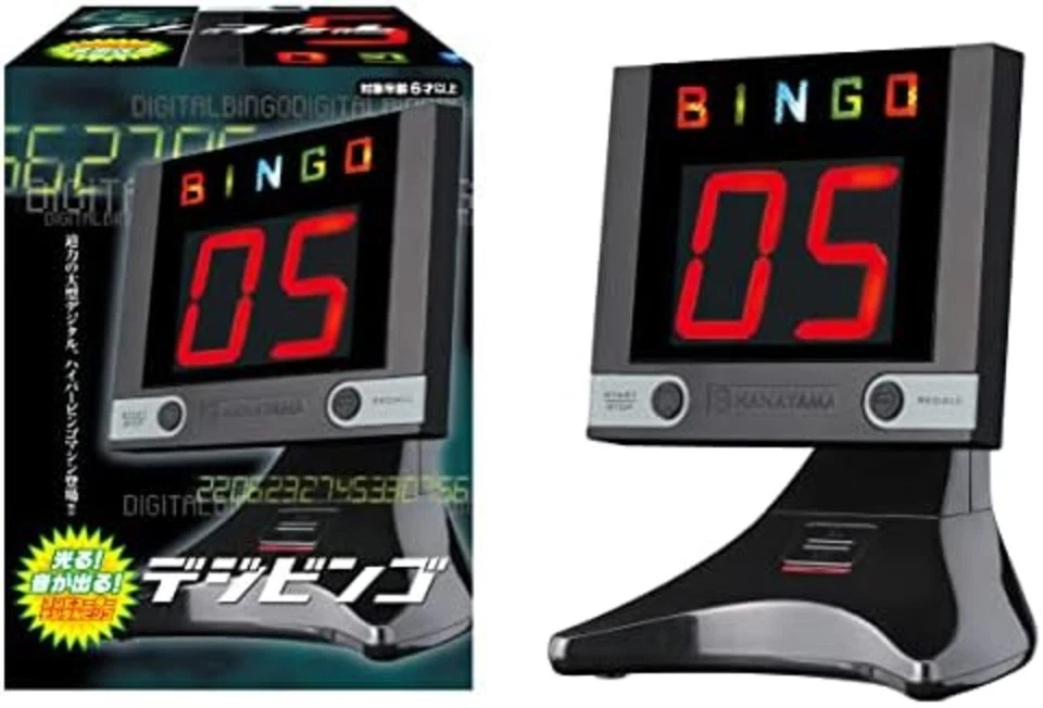 Electronic Bingo machine The digibingo black Hanayama F/S w/Tracking# Japan New - Image 2 of 4