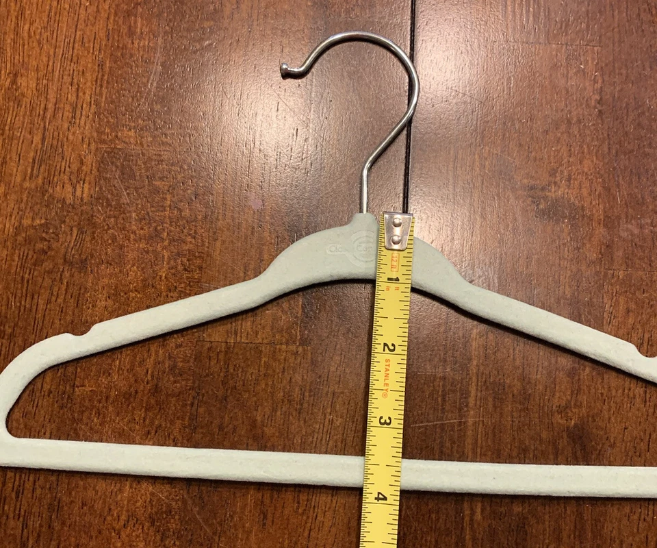 Lote de 22 Perchas Bebé/Niño Pequeño/Niños Terciopelo Flocado Sin Deslizables 11 pulgadas Foto 4 de 4