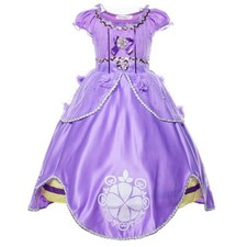 Princess Sofia Costume Kids Toddler Halloween Party Fancy Dress Outfit For Girls