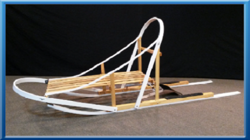 Glider Dog Sled Wood Wooden Kit - Afbeelding 1 van 1