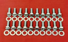 BBC 348 409 OIL PAN BOLTS KIT STAINLESS STEEL HEX SCREW SET CHEVY 1958-1965