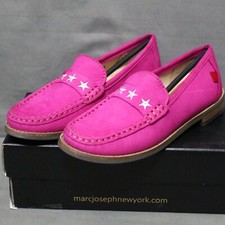 MARC JOSEPH little kids girls nubuck pink MADISON leather casual shoe size 1 New
