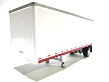DCP FIRST GEAR 1/64 SCALE WHITE & RED 28' WABASH DRY VAN PUP TRAILER