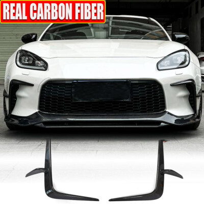 For Toyota GR86 Subaru BRZ 2022+ REAL CARBON Front Bumper Canards