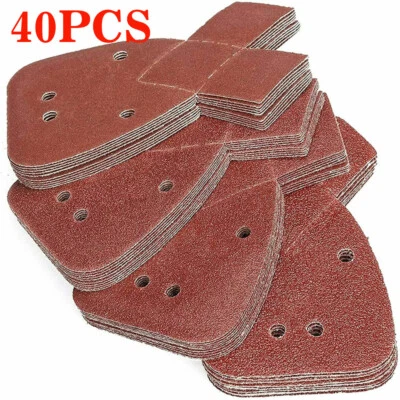 5A-STAR 40x Mouse Sanding Sheets To Fit Black and Decker Palm Sander 40/60/80/120 Grits