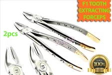 DENTAL TOOTH EXTRACTION FORCEPS F1 ATRAUMATIC UPPER MOLAR GERMAN PREMIUM 2PCS