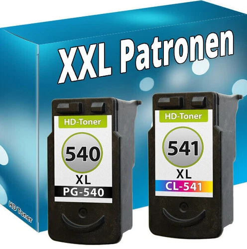 Druckerpatronen für Canon PG-540 + CL-541 PIXMA MG3150 MG3550 MX395 MX525 TS5150