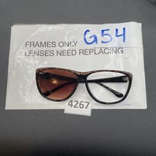 Vtg 80s Black Sunglasses Eyeglasses Big Frames Good Condition 243 g54