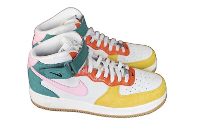 Size 10 - Nike Air Force 1 Mid Vivid Sulfur Rush Orange