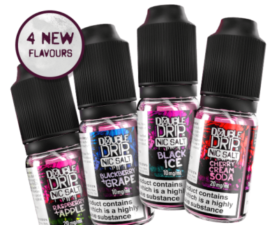 Double Drip 10ml Nic Salt E liquid 10mg & 20mg Vape Juice | 10X10ml E Liquid 