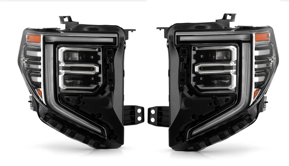 For 2022-2025 GMC Sierra 1500 SLT Denali Full LED Headlights Pair Left+Right Foto 2 de 4