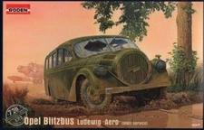 Roden Models 1/72 German OPEL BLITZBUS LUDEWIG "AERO" WWII Service