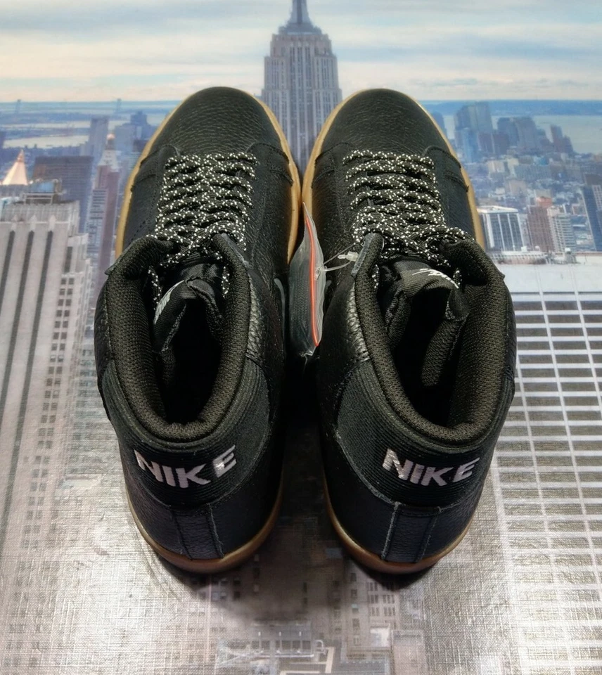 Nike SB Zoom Blazer Medio Premium Joya Swoosh Negro/Goma Hombres Talla 6 CU5283 001 Nuevo Foto 4 de 4