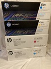 SALE: Lot 4 HP 410X Printer Cartridges- Cyan, Yellow, Magenta- Bad Boxes