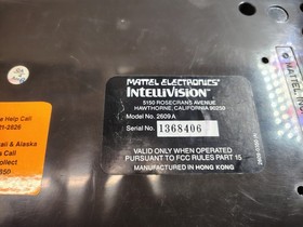 Mattel Intellivision Model 2609 Console Tested Working Space Armada Video Game