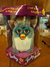 Vintage 1998 Tiger Electronics Furby Gray White Elephant Sealed NIB Toy