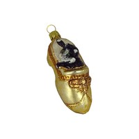 Haberland Christbaumschmuck,-Kugel - Katze Im Schuh Bernstein Matt 9 Cm