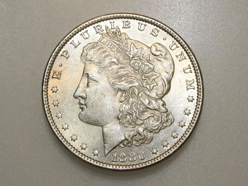1880-O MORGAN SILVER DOLLAR CH/GEM BU