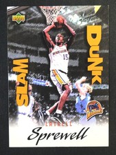 1997-98 UPPER DECK Latrell Sprewell Slam Dunk #SD23