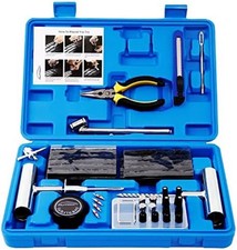 Tire Repair Kit - 68pcs Heavy duty tire Plug Kit universal tire Repair tools...