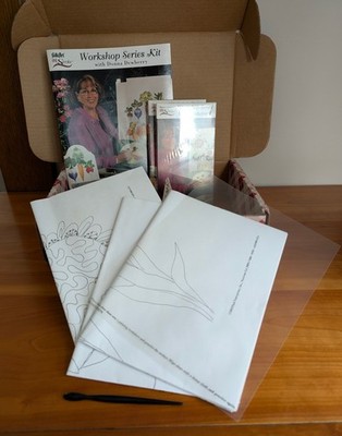 Donna Dewberry One Stroke Workshop Kit 2 VHS Book Patterns Plaid 2002 Partial